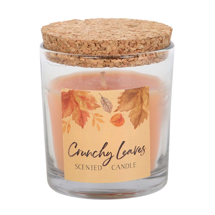 Bougie d'automne aux feuilles croquantes