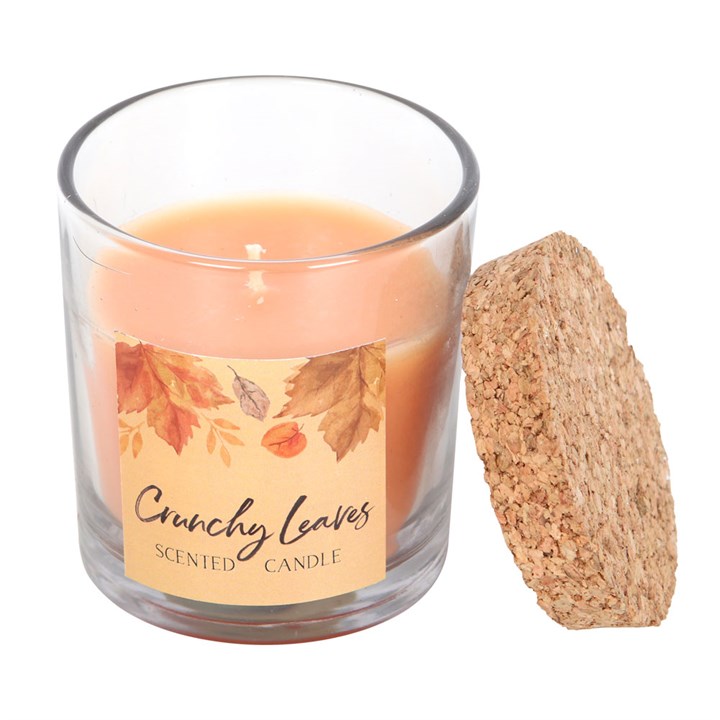 Bougie d'automne aux feuilles croquantes