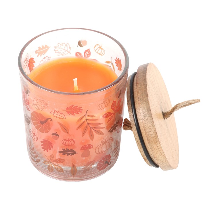 Bougie Feuilles d'automne Cannelle et Orange