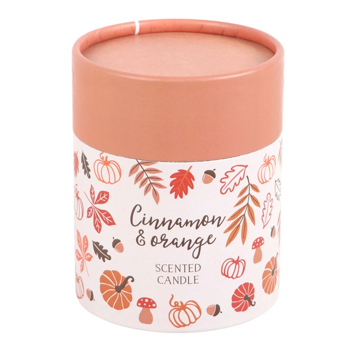 Bougie Feuilles d'automne Cannelle et Orange