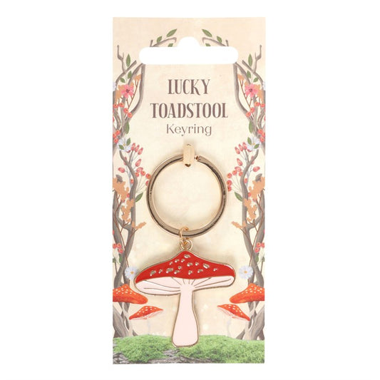 Porte-clés champignon porte-bonheur
