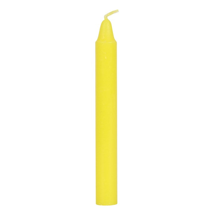 Lot de 12 bougies magiques Jaune "Succès"