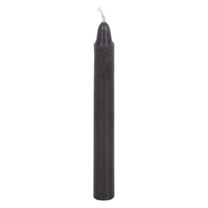 Lot de 12 bougies magiques noires "Protection"